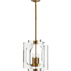 Acrylic Square Pendant - 4 Light