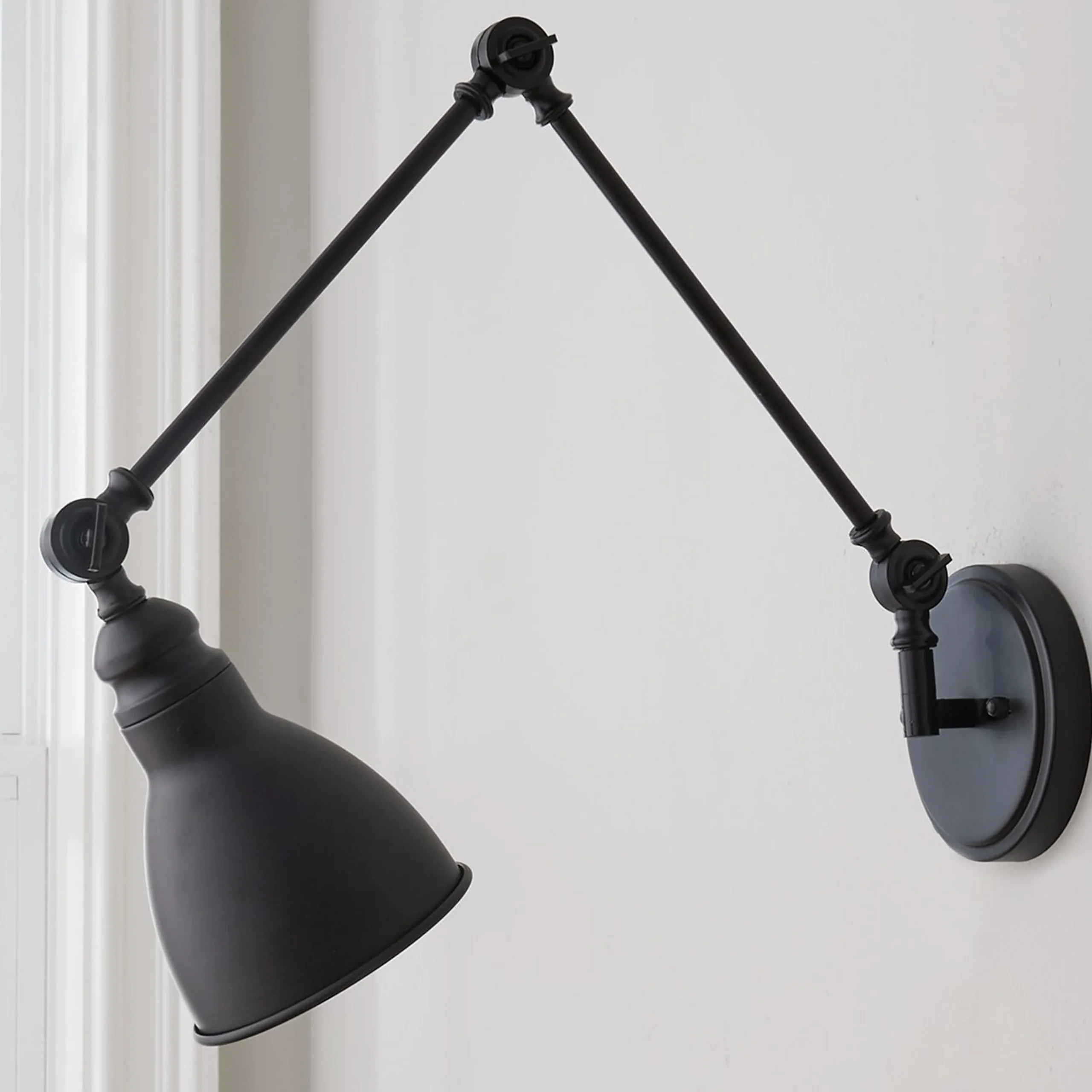 Adjustable Arm Swing Arm Sconce - 1 Light