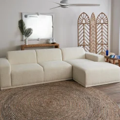 Adriano Right Sectional Sofa - Boucle