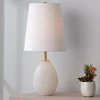 Alabaster Egg Table Lamp