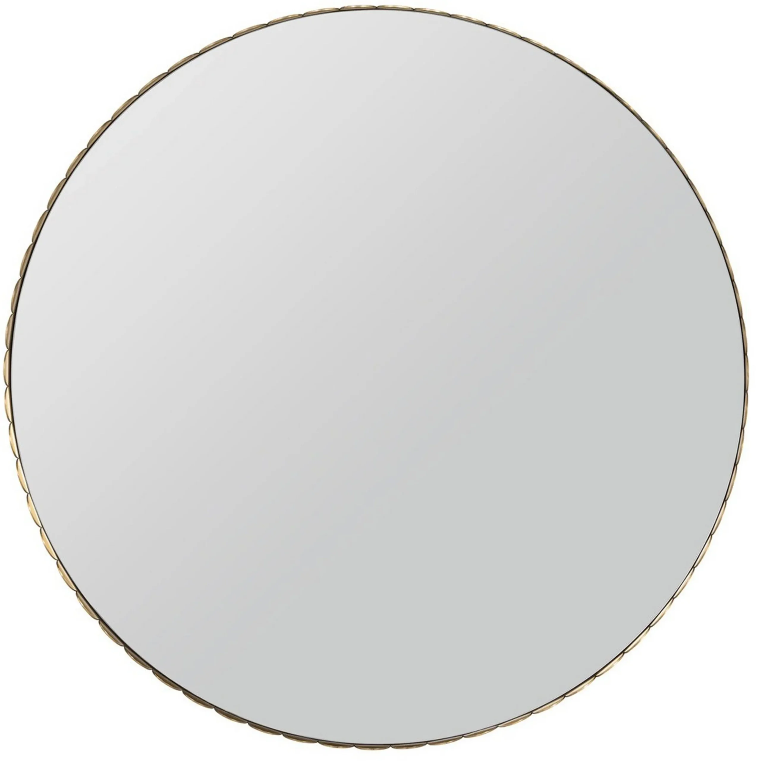 Alanis Scalloped Round Mirror