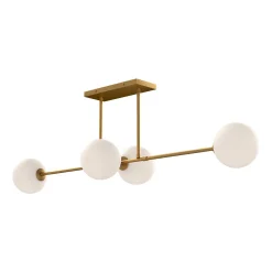 Algonac Spheres Island Chandelier - Opal