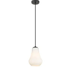 Anderson Pendant - White Glass