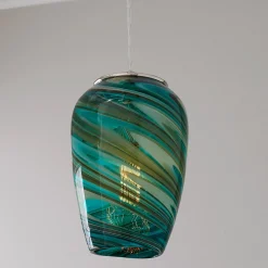Aqua Teardrop Pendant