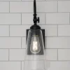 Arched Neck Tapered Glass Wall Light