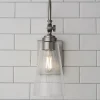 Arched Neck Tapered Glass Wall Light