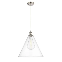 Arthur Cone Pendant - Large - Clear Glass