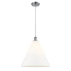 Arthur Cone Pendant - Large - White Glass