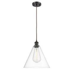 Arthur Cone Pendant - Small - Clear Glass