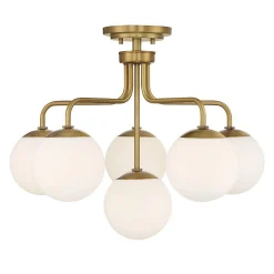 Asymmetrical Lola Semi-Flush Ceiling Light