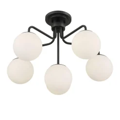 Asymmetrical Lola Semi-Flush Ceiling Light