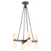 Aurind Cross Chandelier - 8 Light - Alabaster