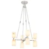 Aurind Cross Chandelier - 8 Light - Alabaster