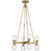 Aurind Cross Chandelier - 8 Light - Crystal