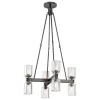 Aurind Cross Chandelier - 8 Light - Crystal