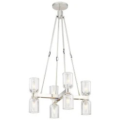 Aurind Cross Chandelier - 8 Light - Crystal