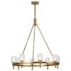 Aurind Ring Chandelier - 8 Light - Crystal