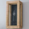 Bamboo Wrapped Frame Sconce