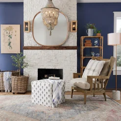 Bamboo Wrapped Frame Sconce