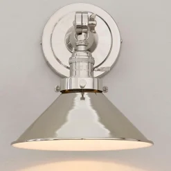 Banner Swing Arm Bath Sconce - Metal Triangular