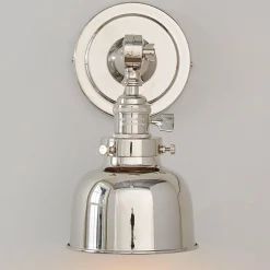 Banner Swing Arm Bath Sconce - Metal Bowl