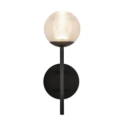 Beacon LED Outdoor Sconce - Ribbed Glass