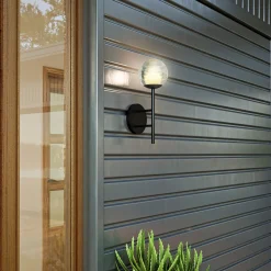 Beacon LED Outdoor Sconce - Ribbed Glass