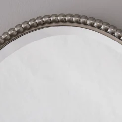 Beaded Beveled Mirror - Oval