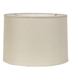 14" Belgian Linen Drum Shade