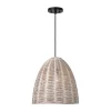 Bentlee Wicker Pendant - Large