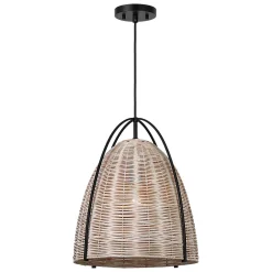 Bentlee Wicker Pendant - Large