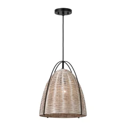 Bentlee Wicker Pendant - Small
