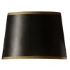 5.5" Black and Gold Drum Chandelier Shade