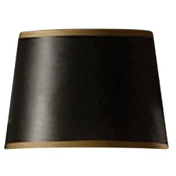 5.5" Black and Gold Drum Chandelier Shade