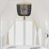Boho Cottage Chandelier - Rounded Stone