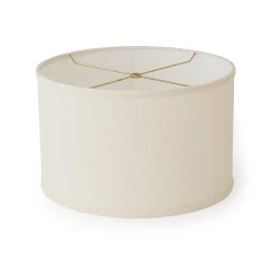 16" Burlap Drum Shade