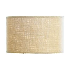 10" Burlap Drum Shade