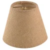 5" Burlap Empire Chandelier Shade