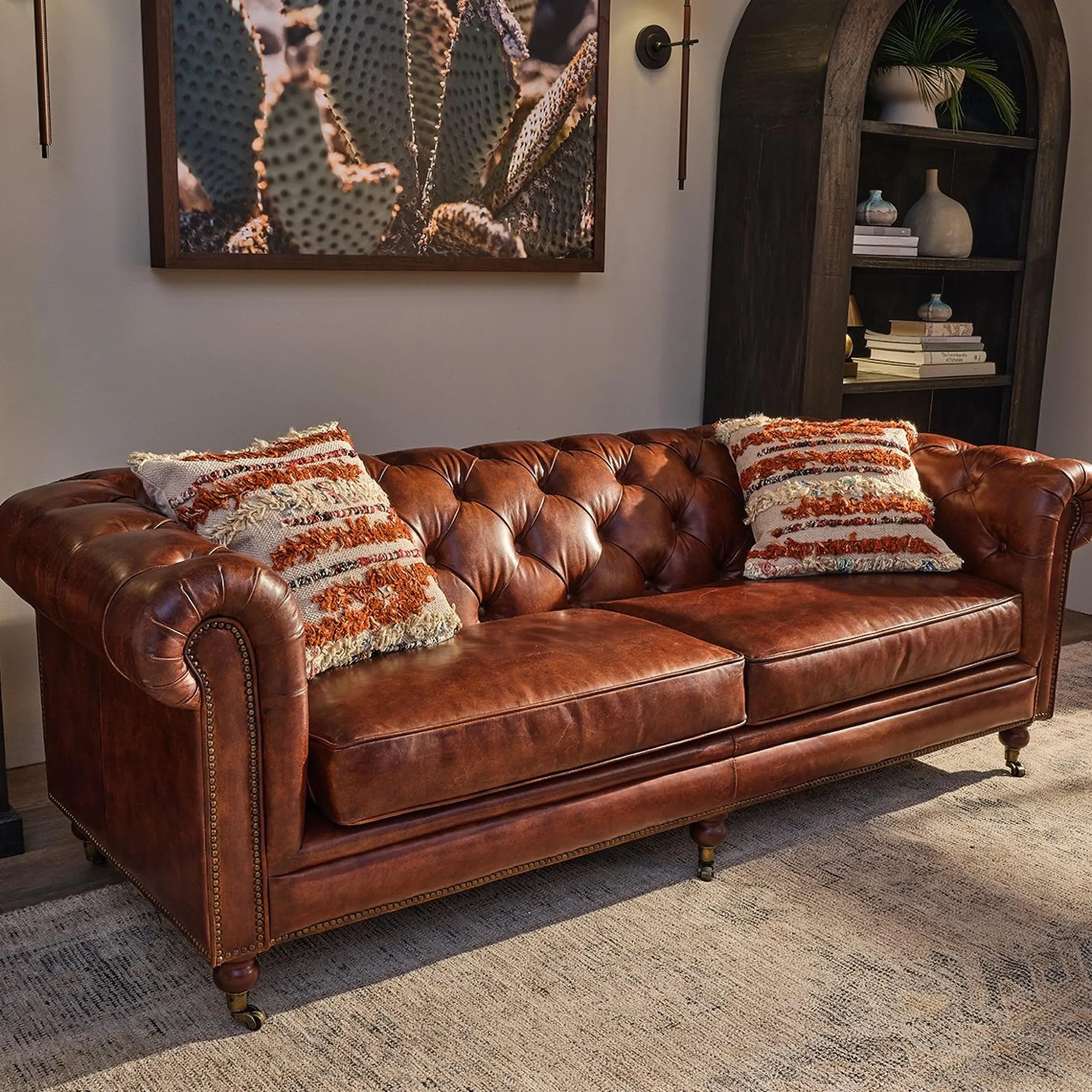 Cacao Chesterfield Sofa