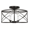 Camunez Drum Semi-Flush Ceiling Light
