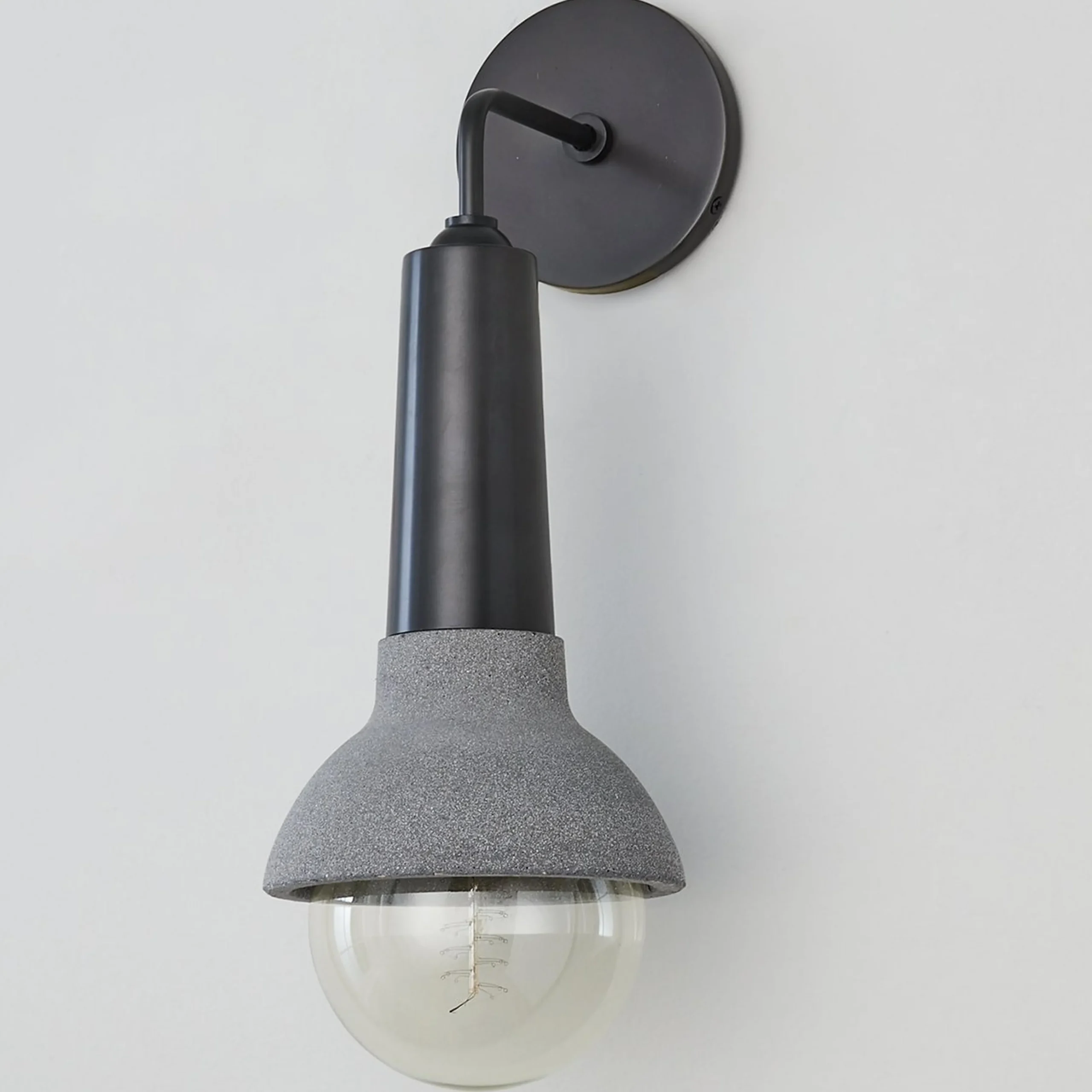 Capped Concrete Sconce