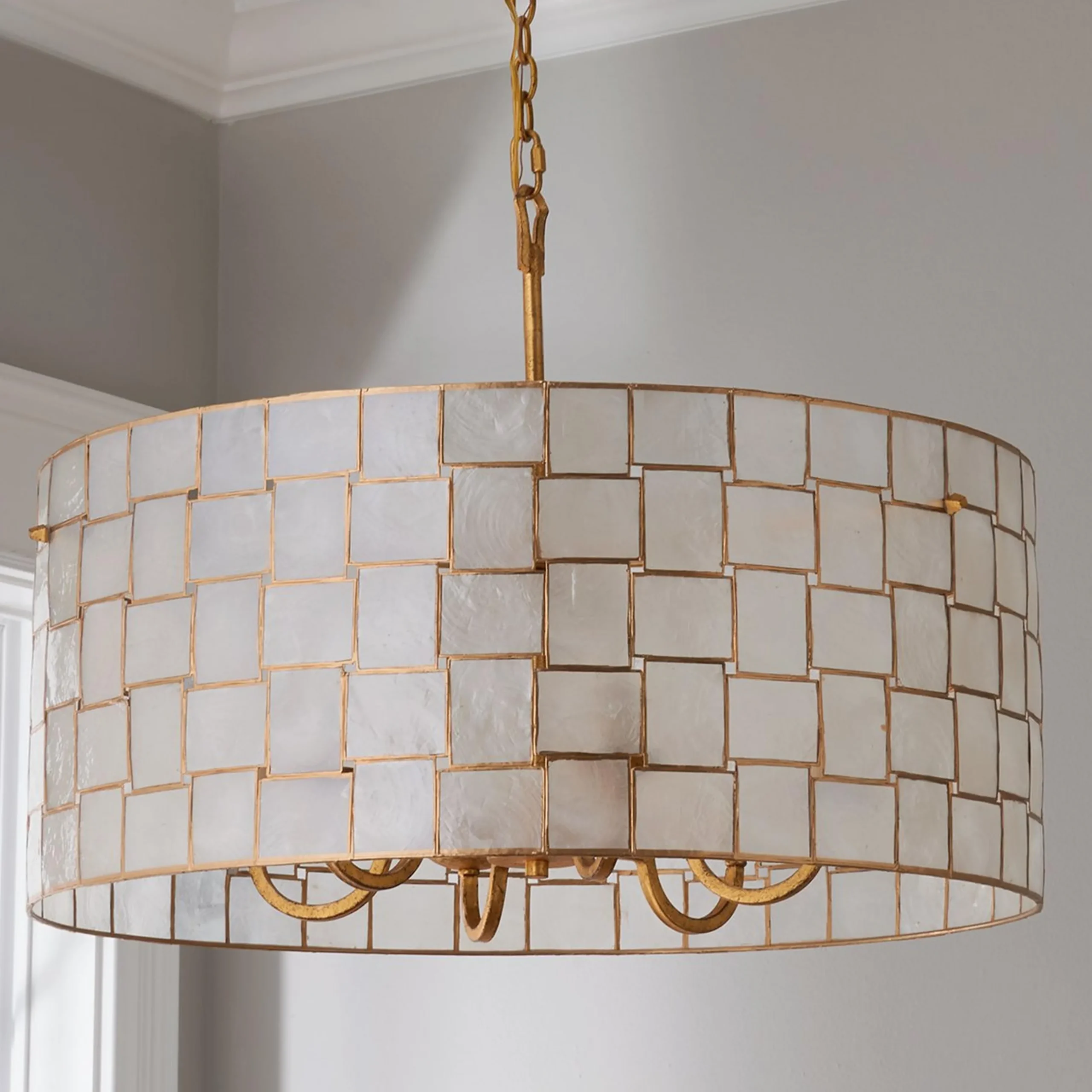 Captiva Shaken Shell Chandelier