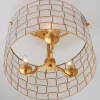 Captiva Shaken Shell Semi-Flush Ceiling Light