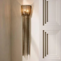Cascaded Chain Sconce
