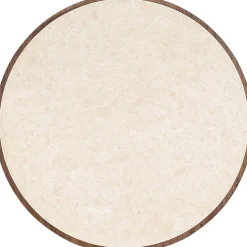 Cecily Side Table - Wood and Marble
