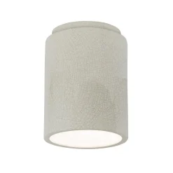 Ceramic Cylinder Ceiling Light - Crackle