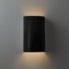 Ceramic Cylinder Outdoor Sconce - Small - Matte
