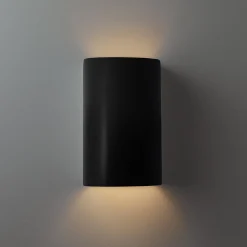 Ceramic Cylinder Outdoor Sconce - Small - Matte