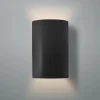 Ceramic Cylinder Outdoor Sconce - Large - Matte