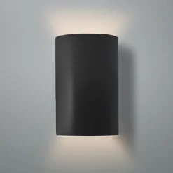 Ceramic Cylinder Outdoor Sconce - Large - Matte